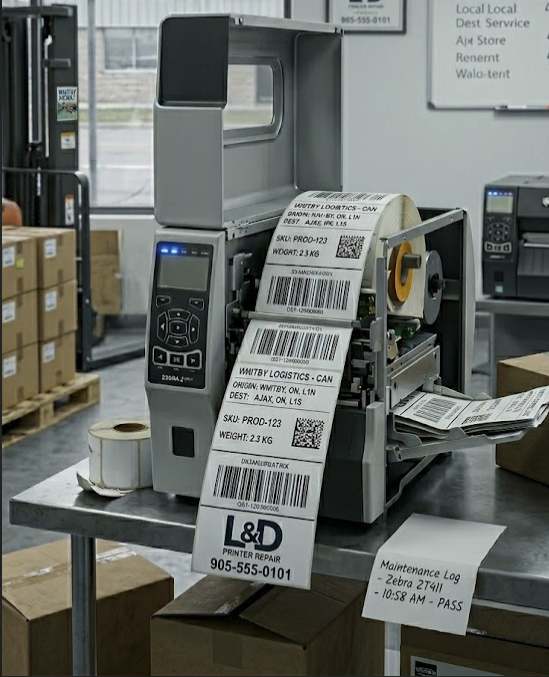 label printer repair service pickering